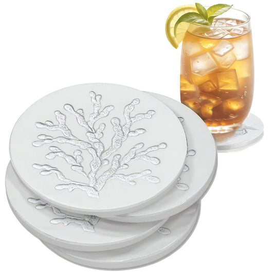 Coral Drink Coaster Set of 4