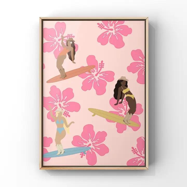 Surf Sistas Art Print