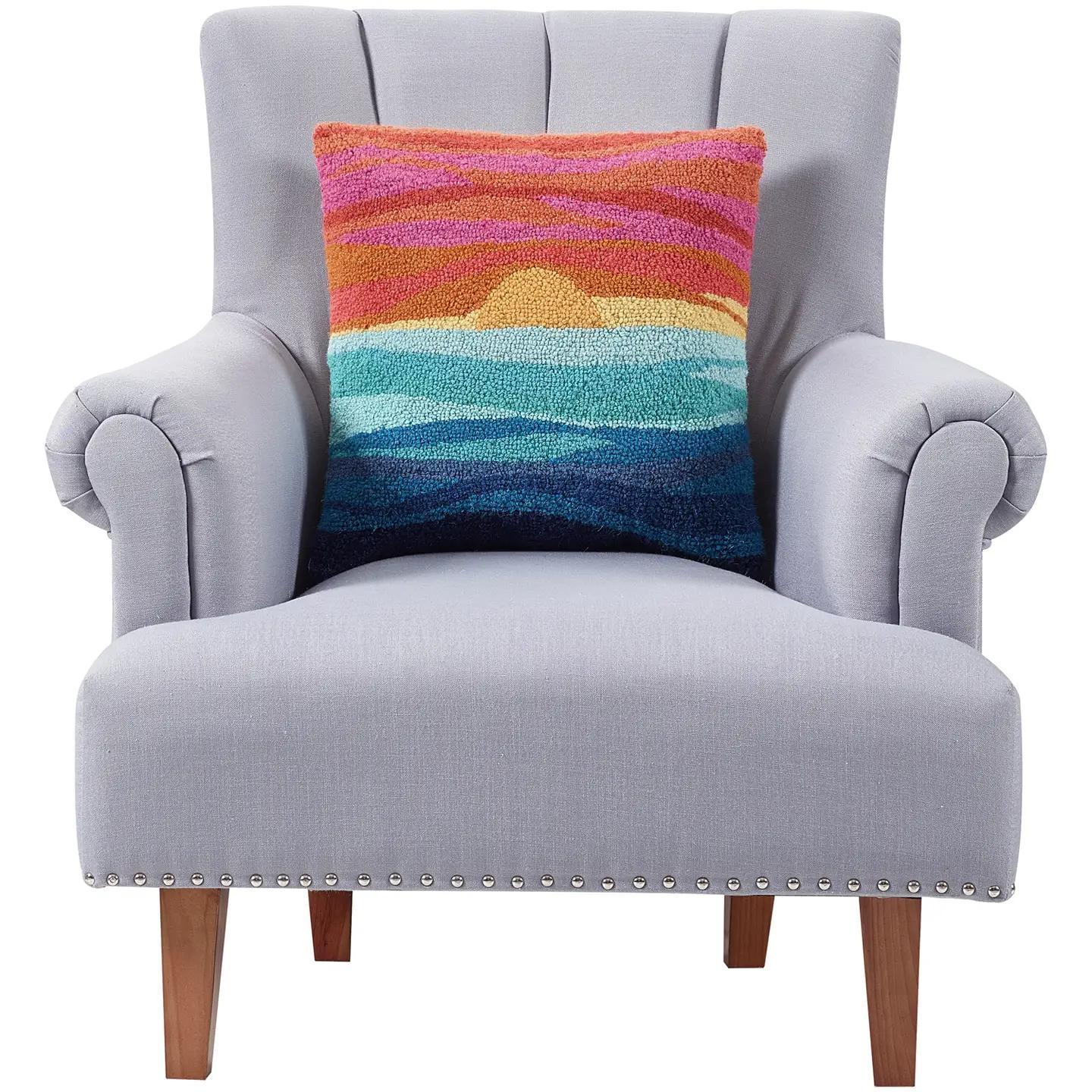 Orange Sunset Hook Pillow