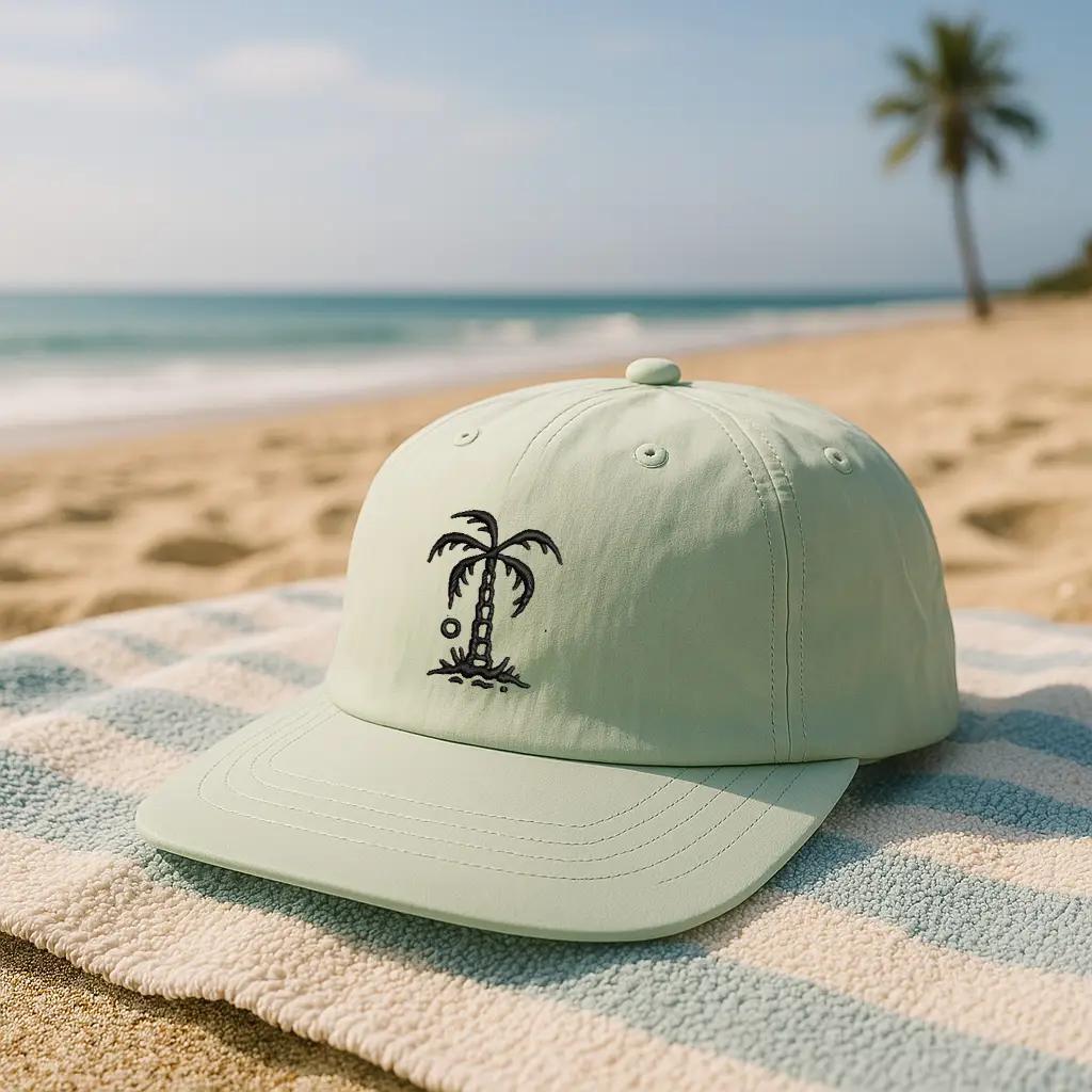 Embroidered Palm Tree Hat