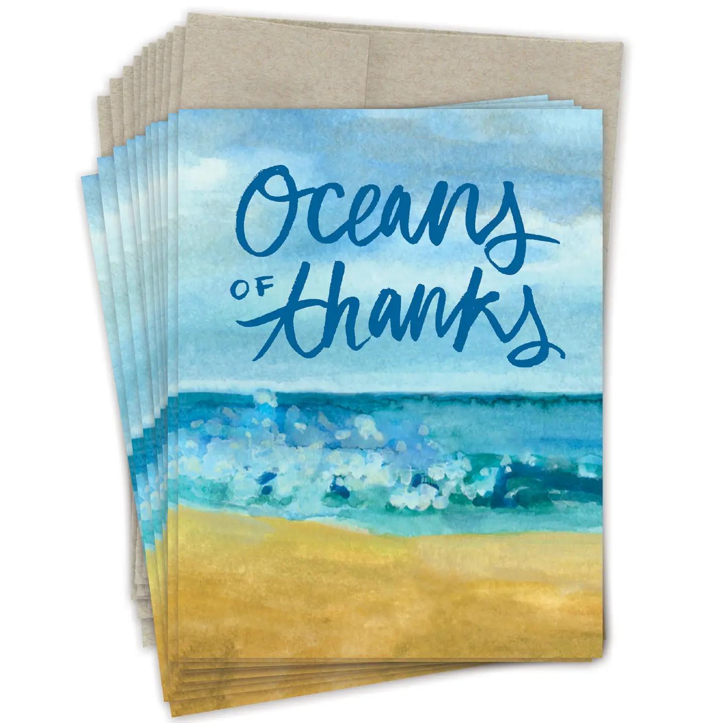 Ocean Of Thanks Boxed Notecards