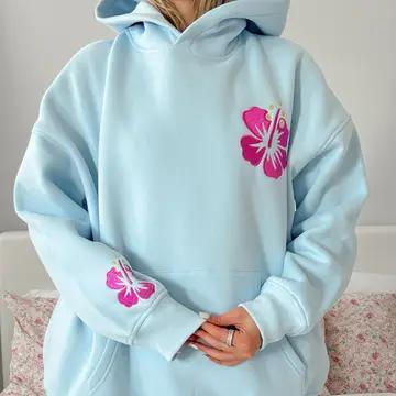 Icy Blue Beach Babe Hoodie