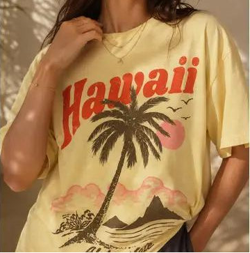 Hawaii Sunset Palm Tee