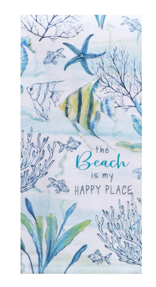 Happy Place Terry Cloth Towel