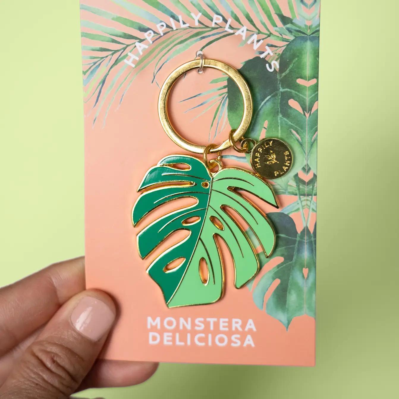 Monstera Deliciosa Keychain