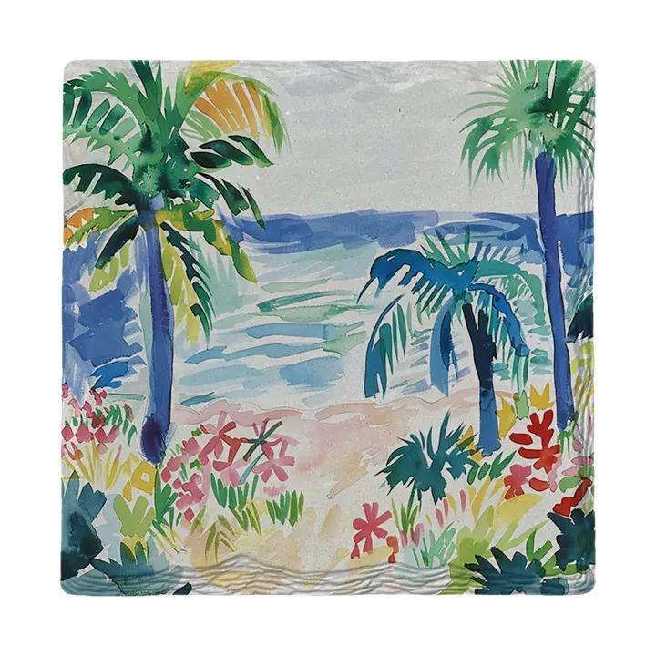Watercolor Palms Coaster