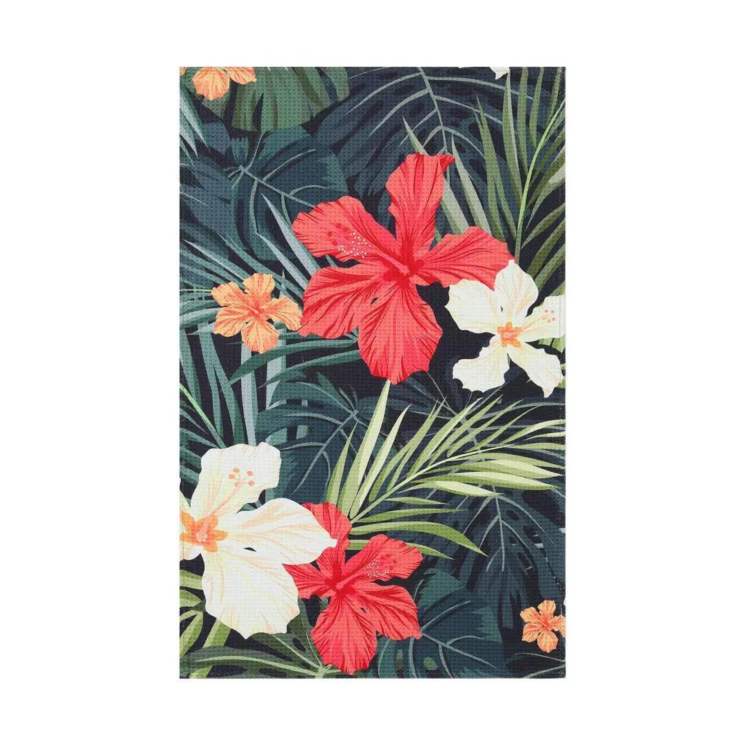 Hibiscus Flower Tea Towel