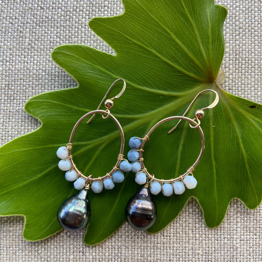 Maui Mari - Moana Tahitian Pearl Earrings