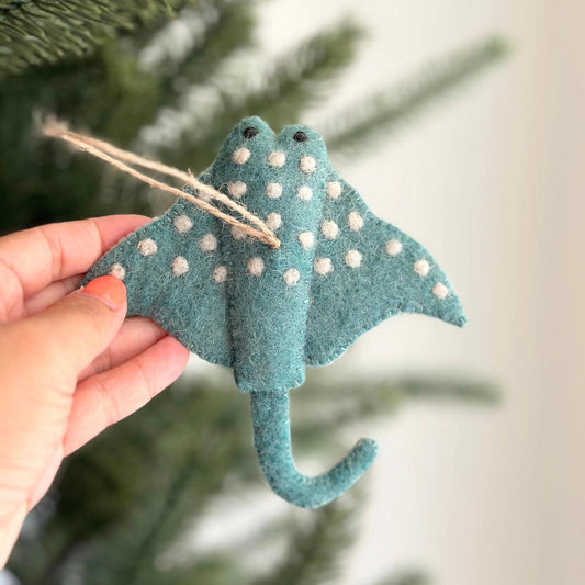 Stingray Felt Ornament