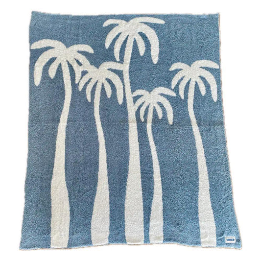 Dancing Palms Plush Throw