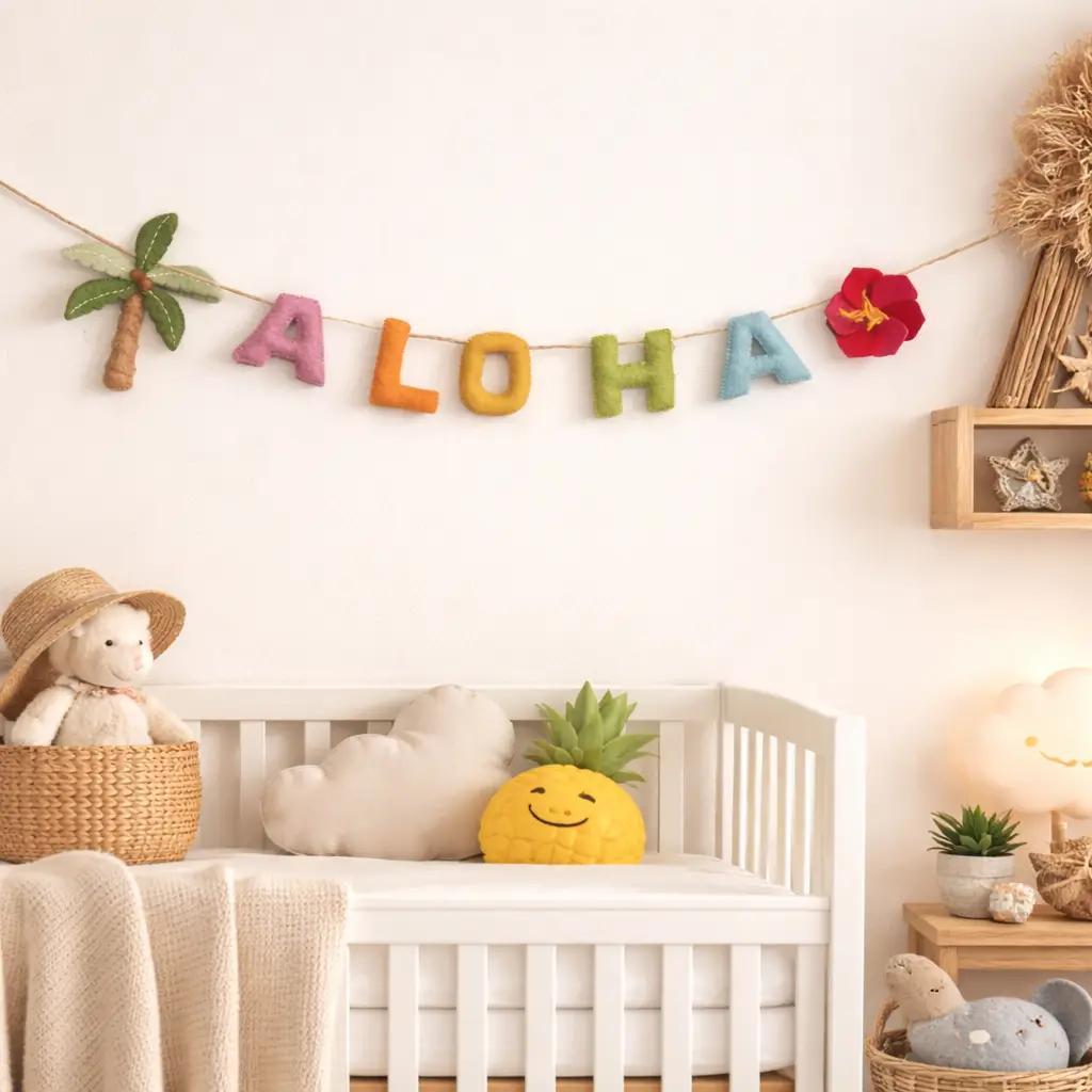 Aloha Felt Garland