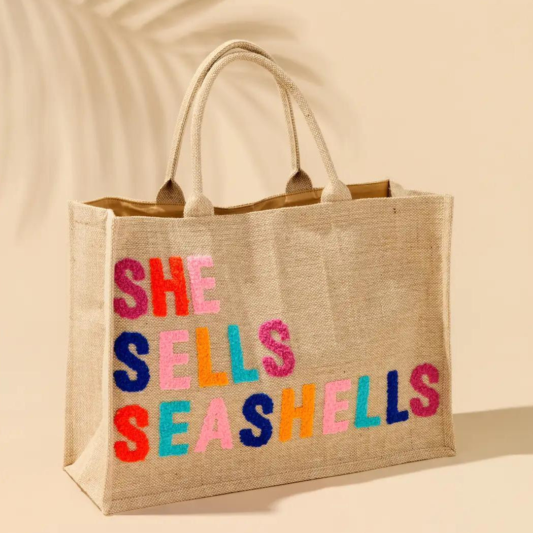 She Sells Seashells Beach Bag