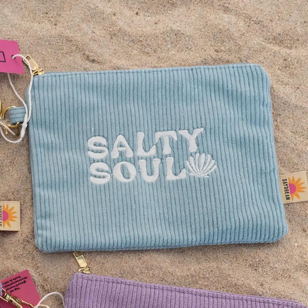 Salty Soul Corduroy Wristlet
