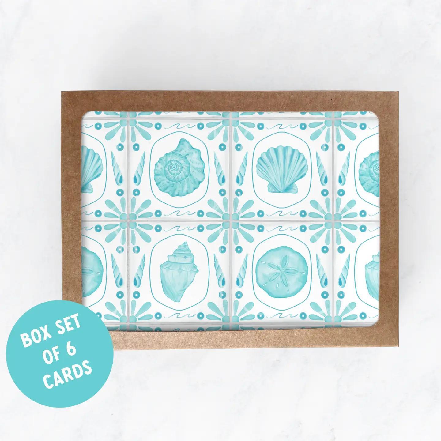 Ocean Tile Boxed Notecards