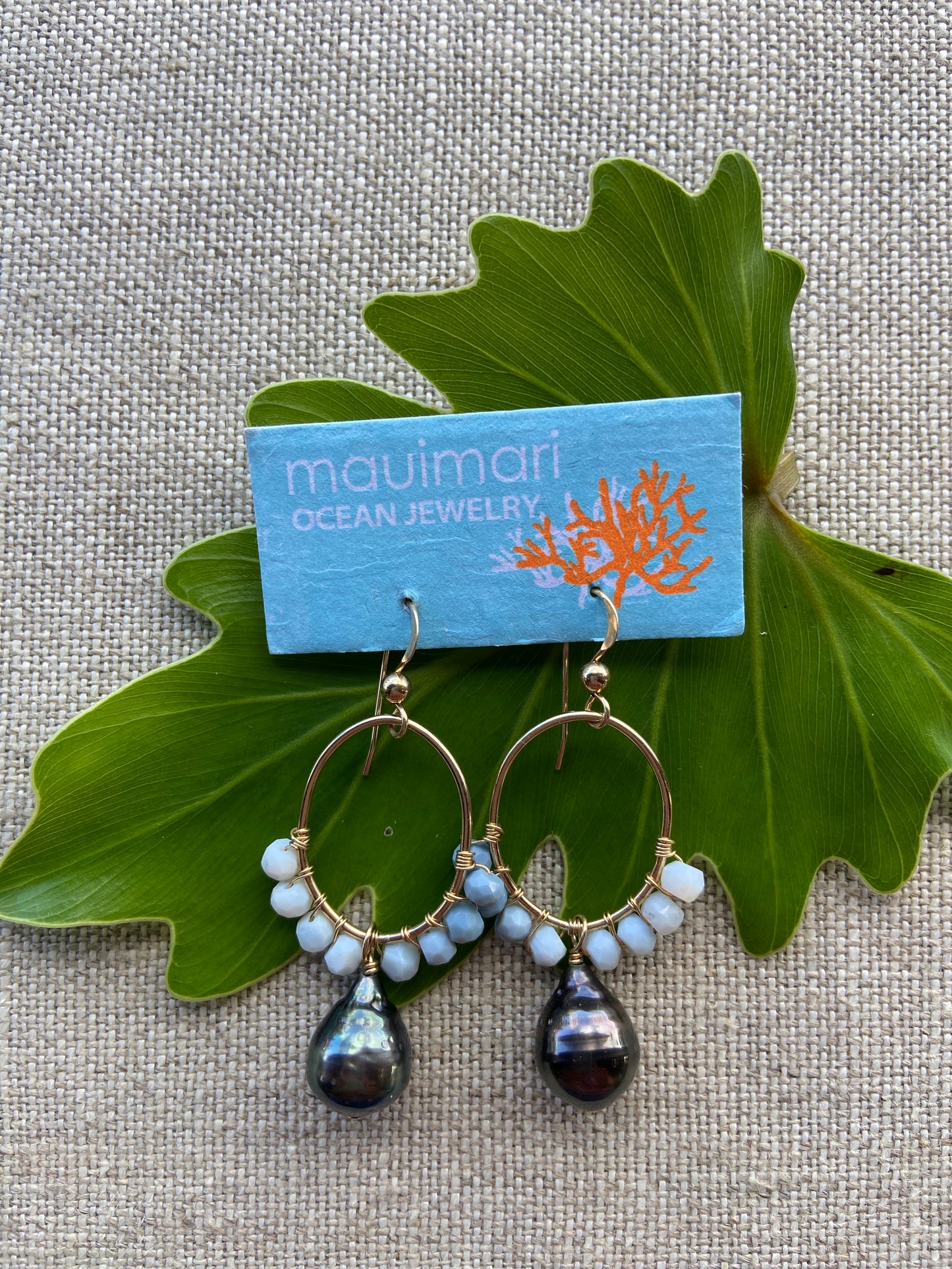 Maui Mari - Moana Tahitian Pearl Earrings