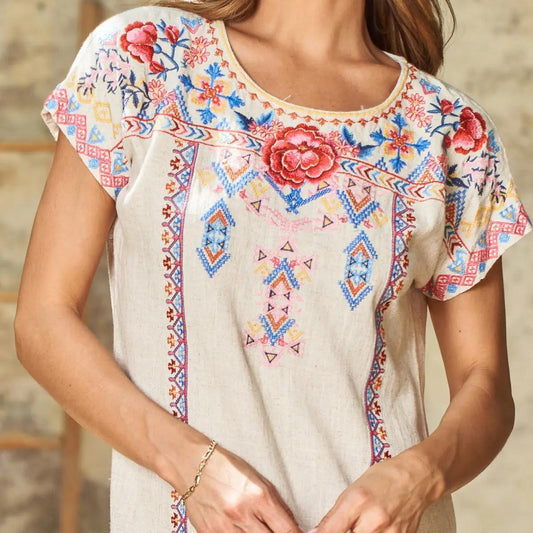 Linen Shift Dress