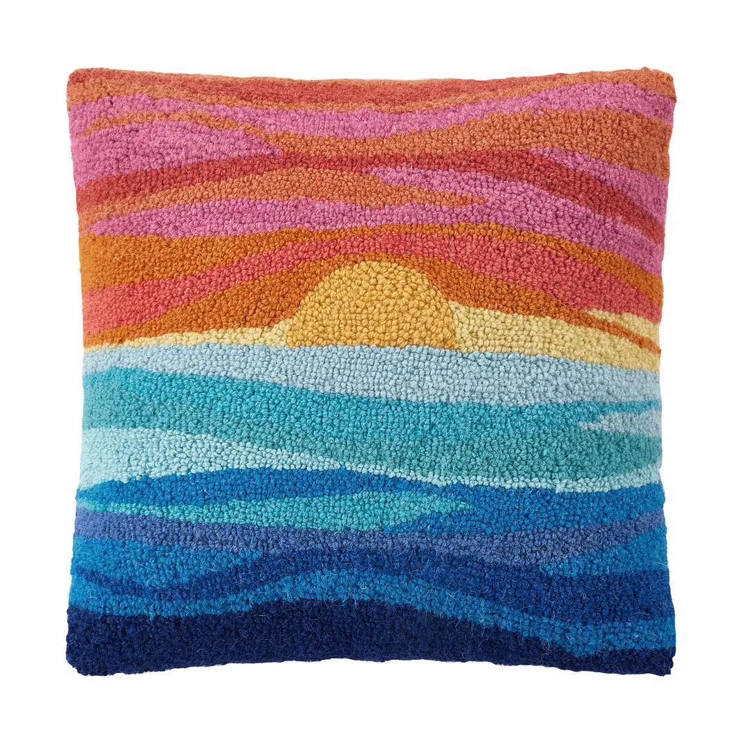 Orange Sunset Hook Pillow