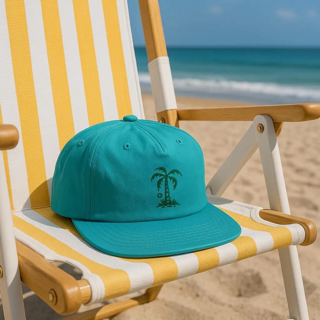 Embroidered Palm Tree Hat