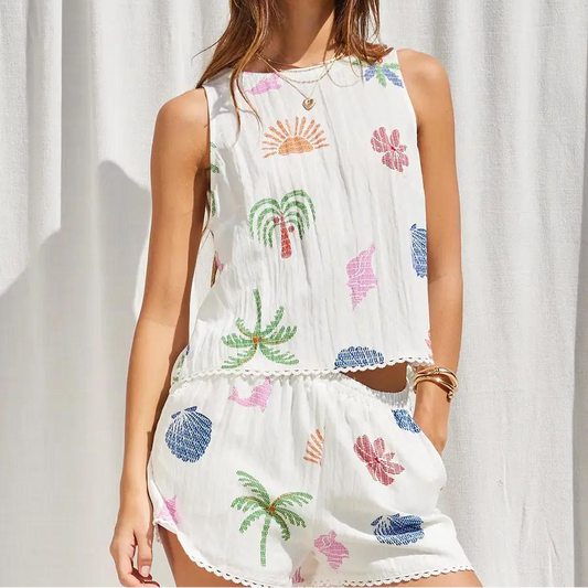 Paradise Dreaming 2 Piece Shorts Set