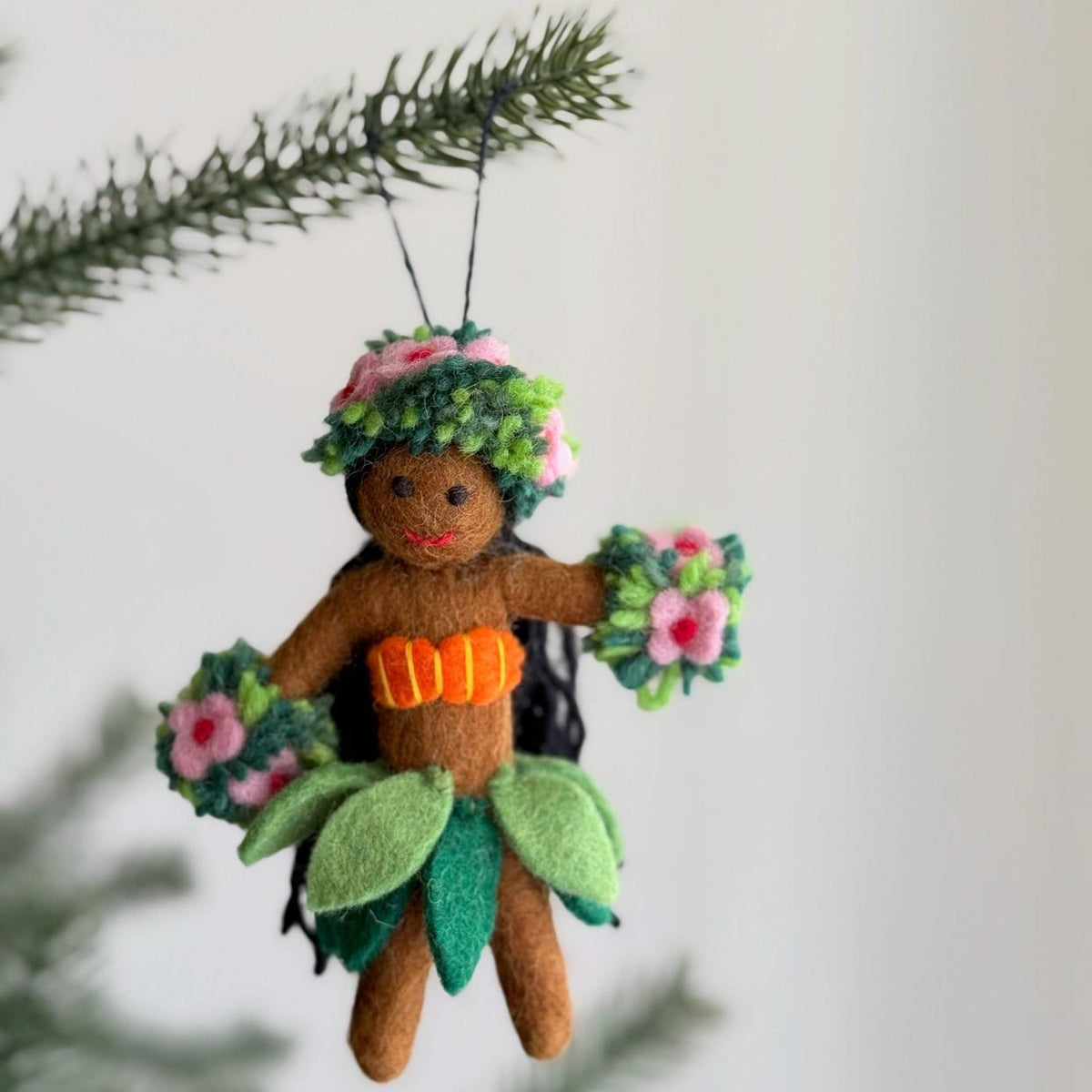 Hula Girl Felt Ornament