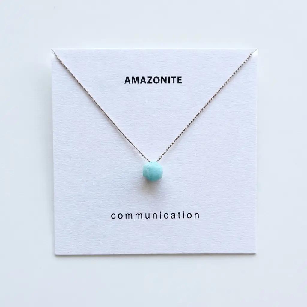 Amazonite Hexagon Necklace