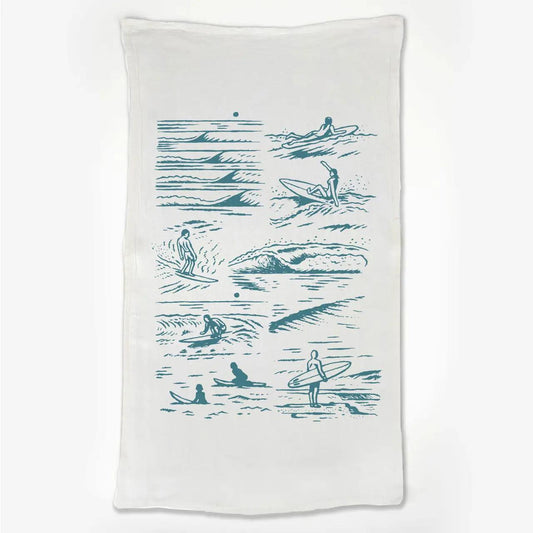 Surfers Tea Towel