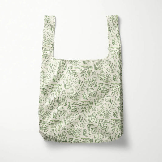 Sage Botanical Reusable Shopping Bag