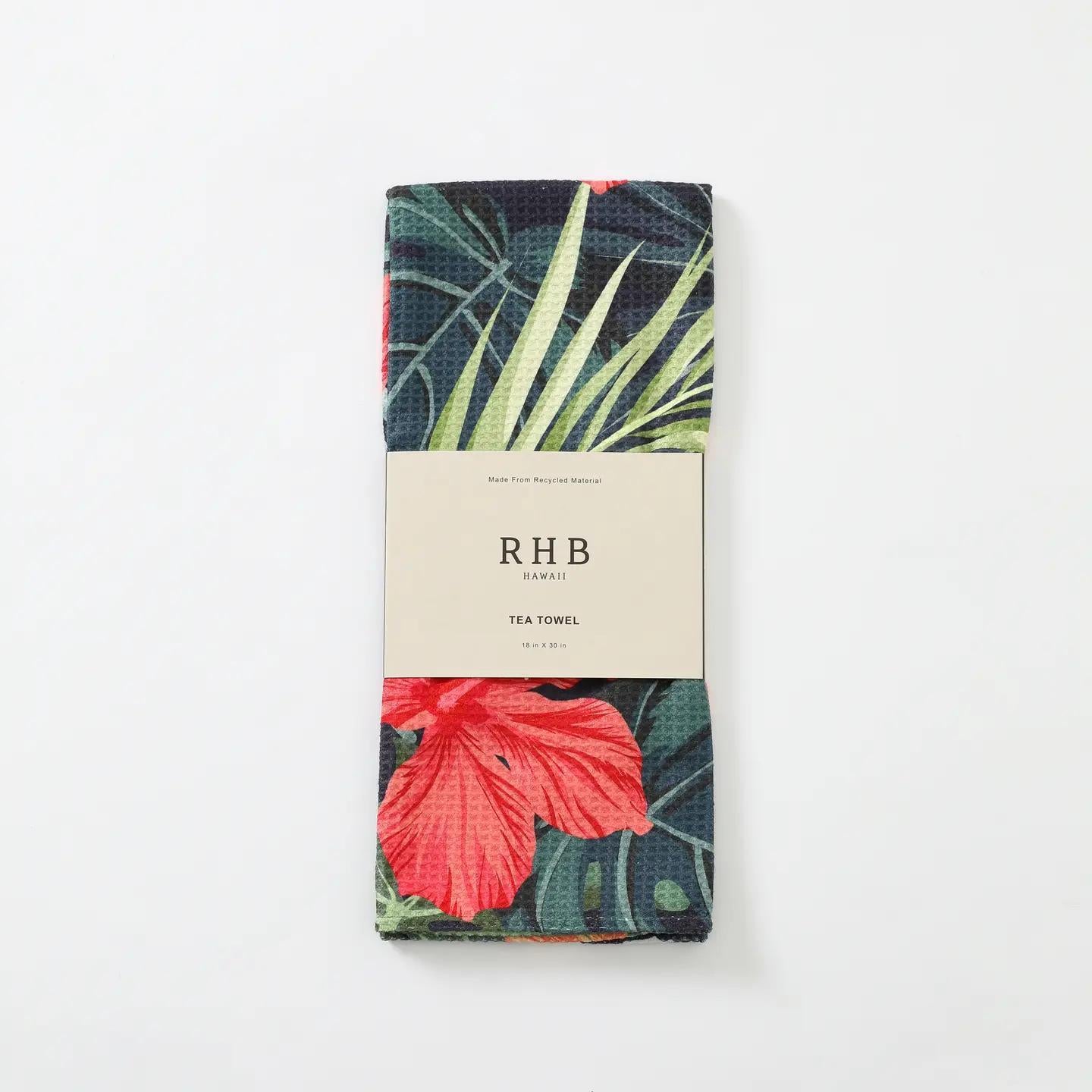 Hibiscus Flower Tea Towel