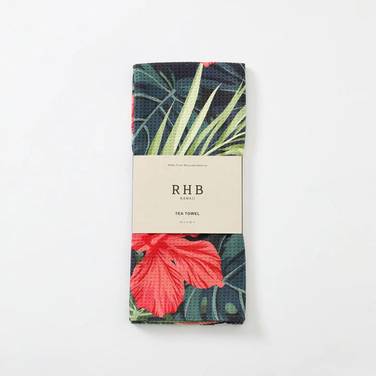 Hibiscus Flower Tea Towel