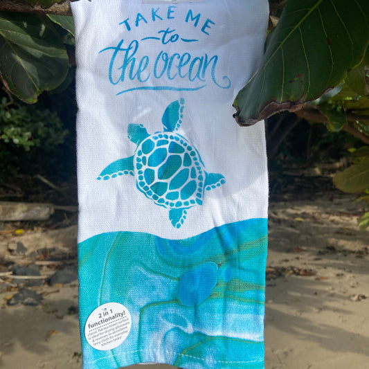 Coastal Tranquility Terry Cloth Towel