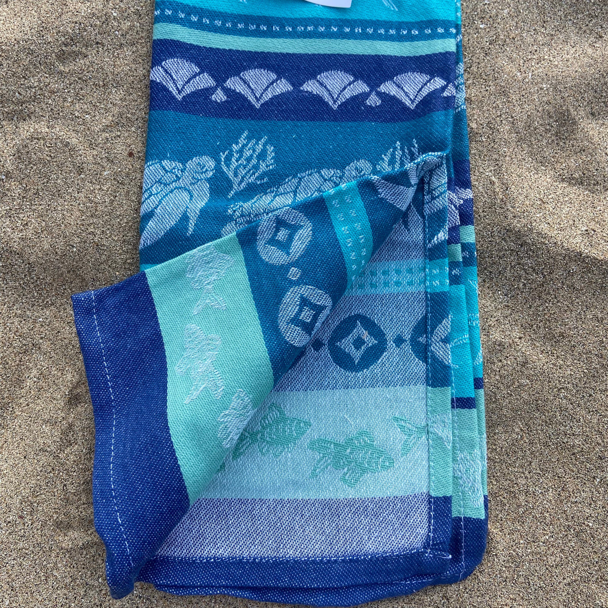 Great Blue Sea Jacquard Tea Towel