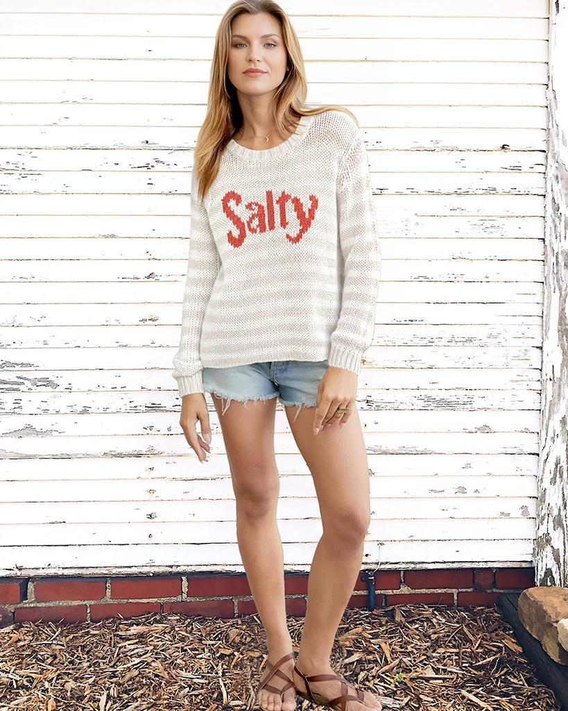 SALTY STRIPED CHUNKY CREW