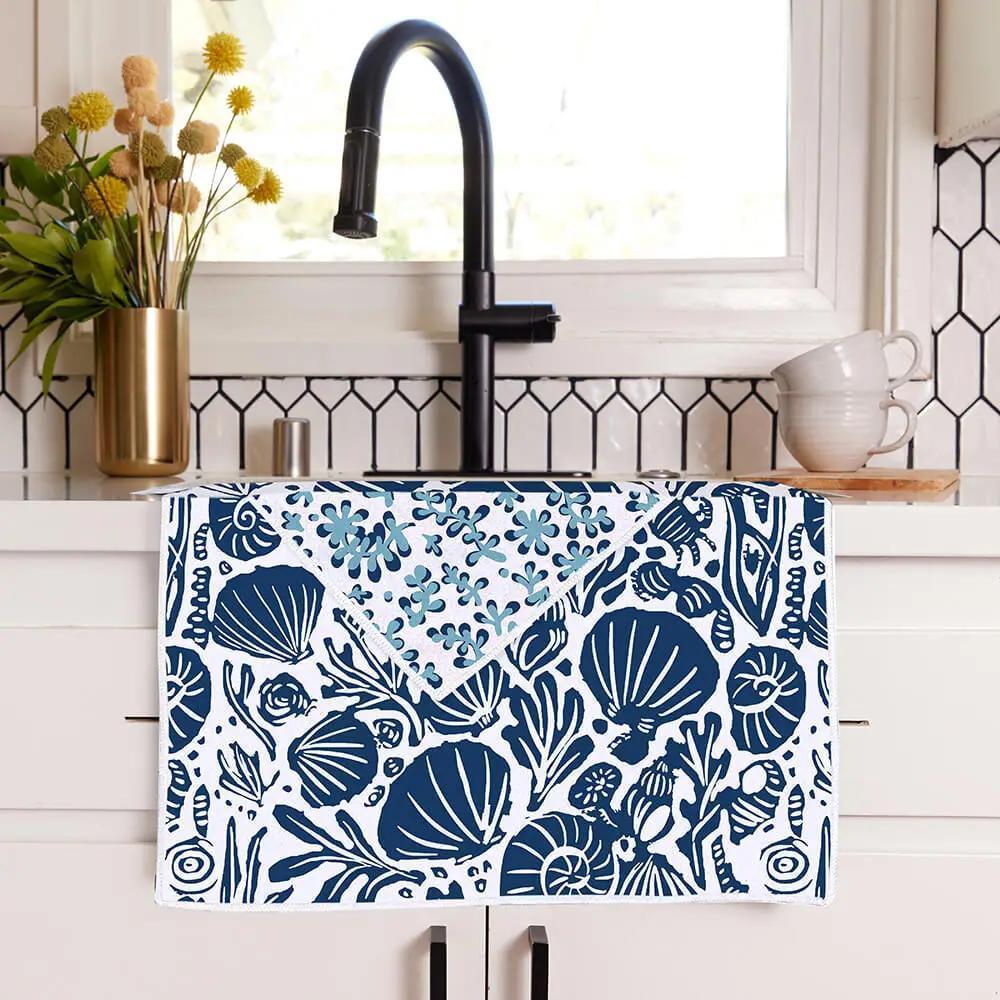 Sea Life Eco Tea Towel