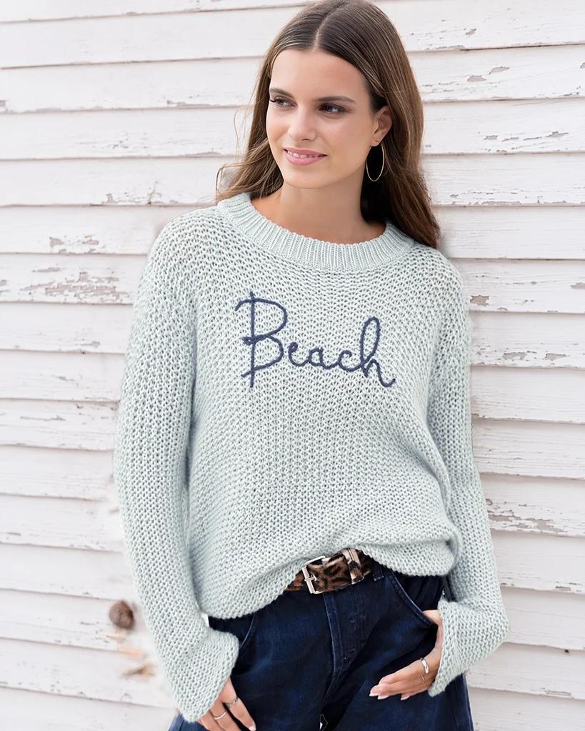 BEACH MARLED TOP CHUNKY Sweater
