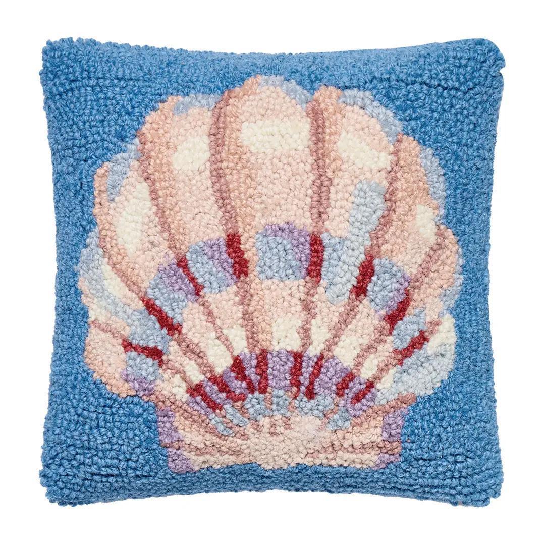 Coastal Scallop Hook Pillow