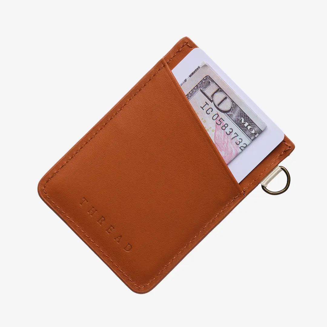 Coral Crush Vertical Leather Wallet
