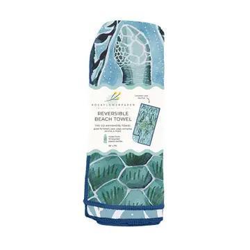Marine Turtle Reversible Beach Towel
