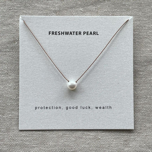 Pearl Nylon Necklace
