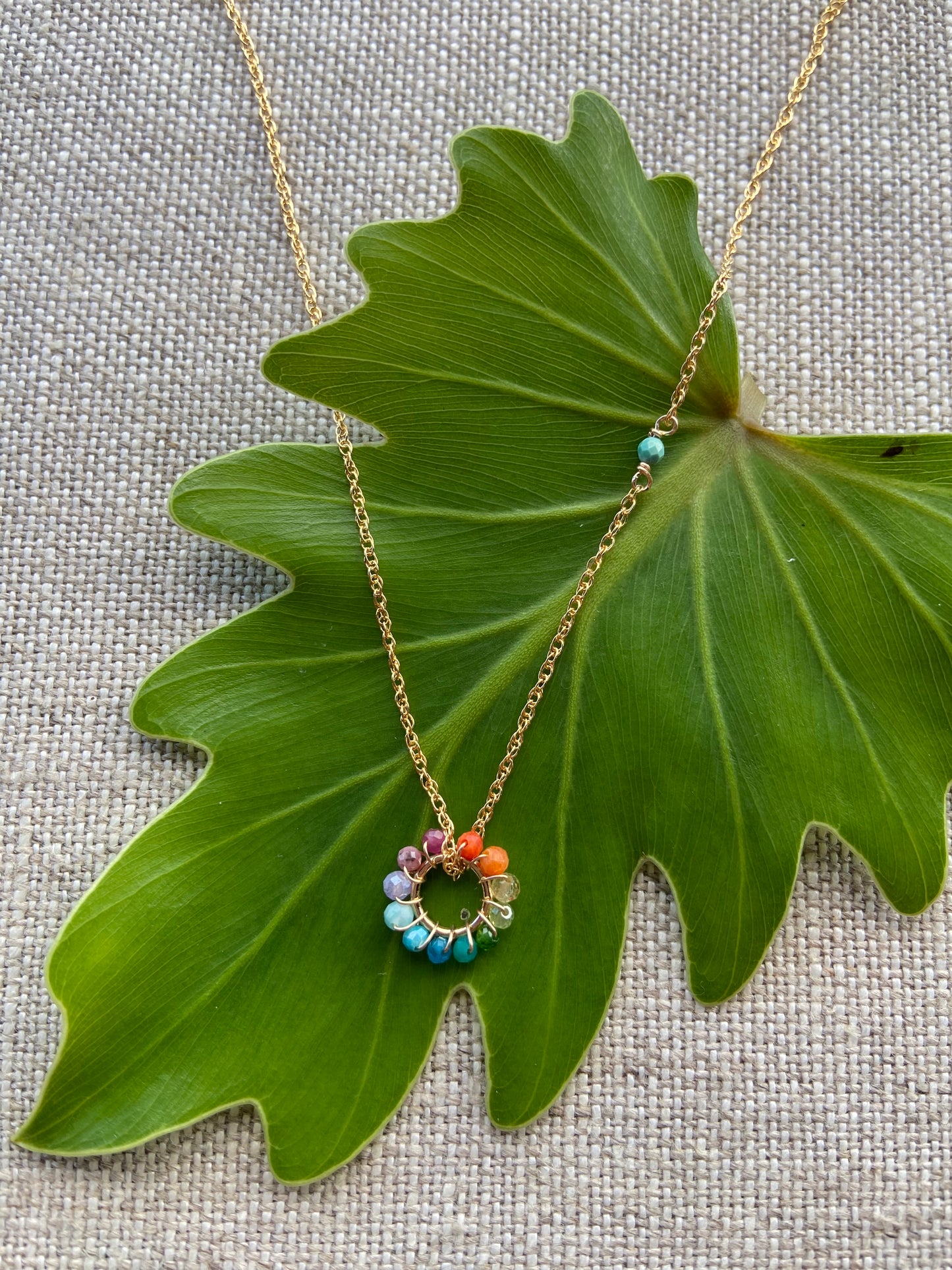 Rainbow Sun Necklace