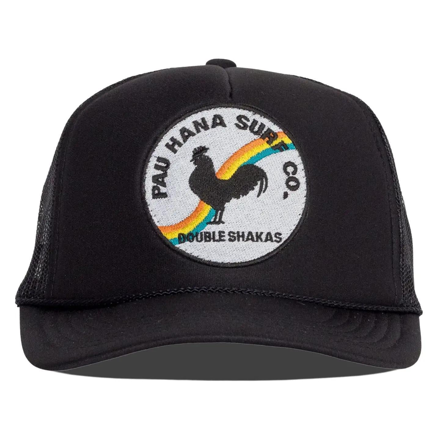 Pau Hana Surf Co Black Trucker Hat