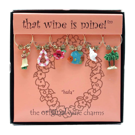 Hula Wine Charms