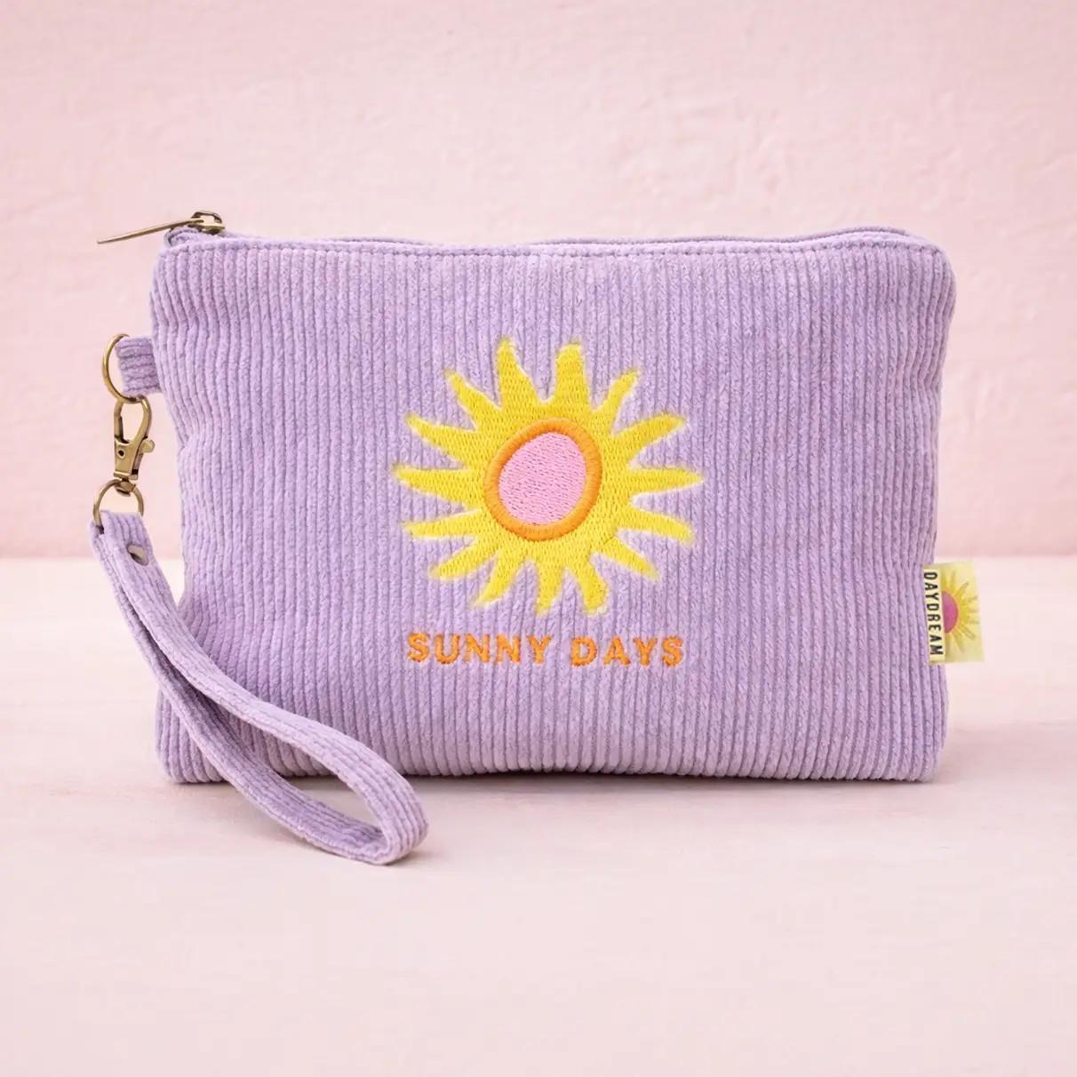 Sunny Days Corduroy Wristlet