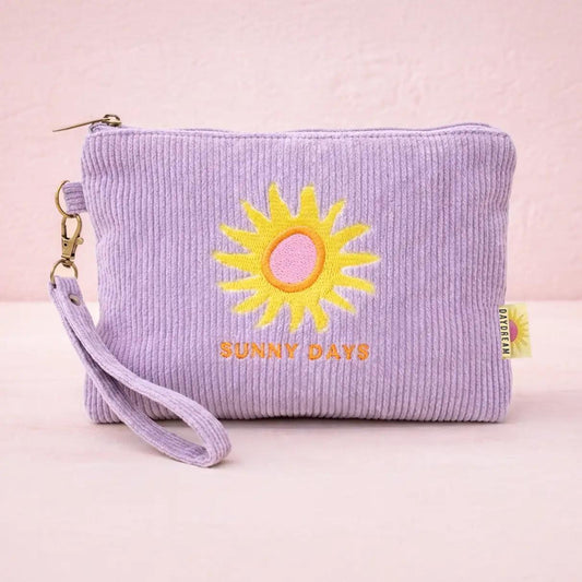 Sunny Days Corduroy Wristlet