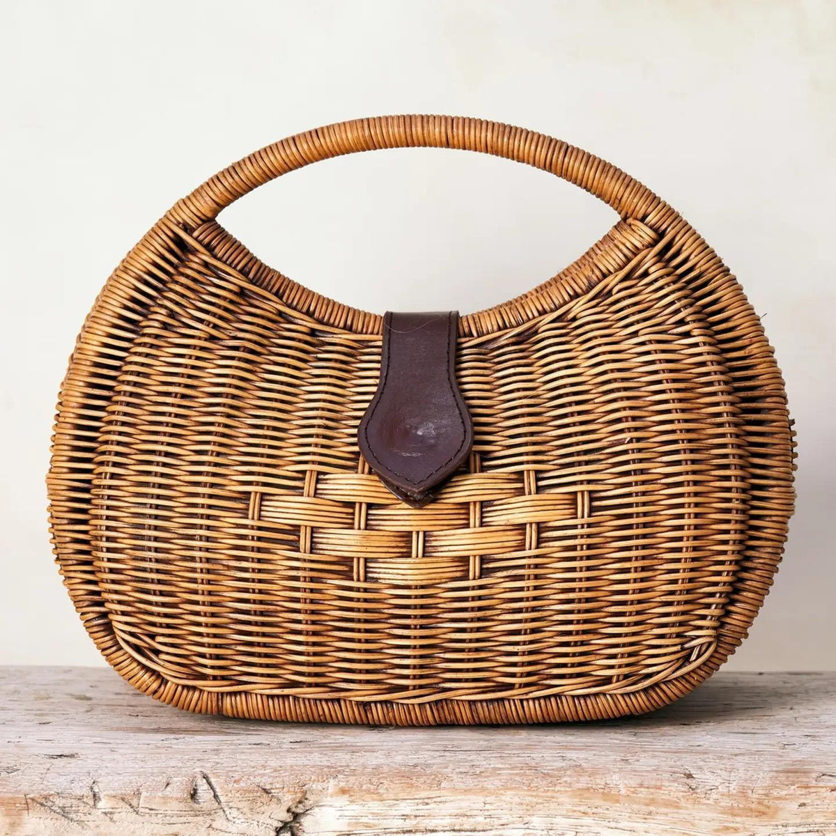Rattan Eclipse Handbag