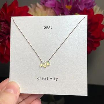 3 Opal Nylon Necklace