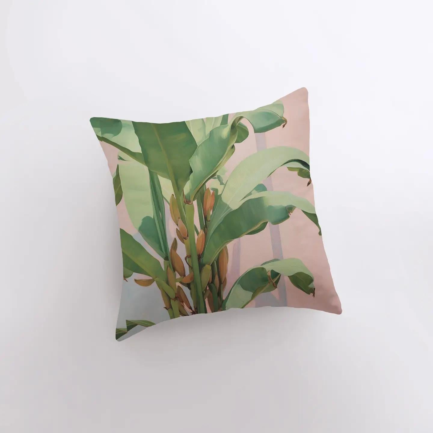 Pink Palm Tree Pillow