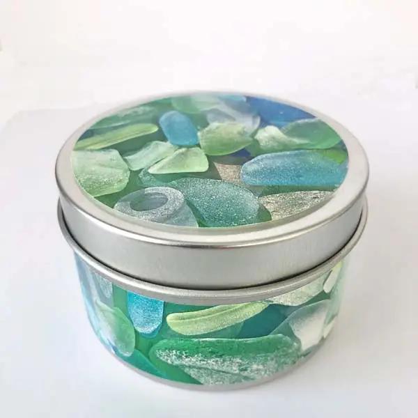 Seaglass Discovery Candle Pastel Tin