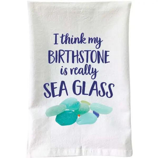 Seaglass Birthstone Kitchen Towel