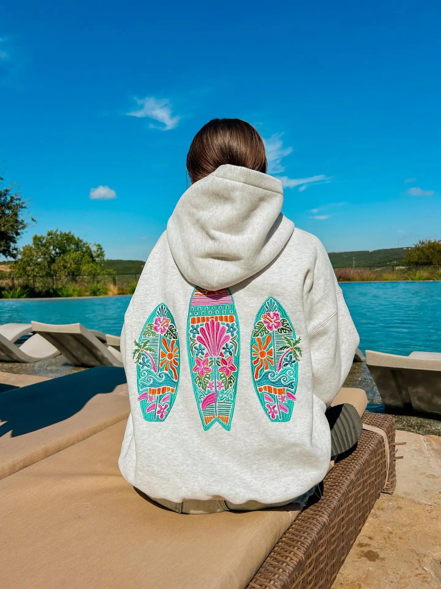 Floral Surfboard Hoodie