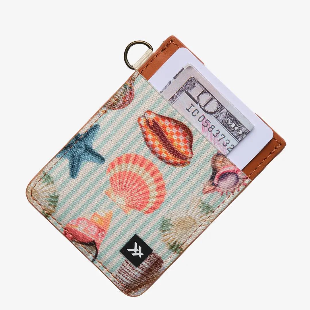 Shells Vertical Leather Wallet